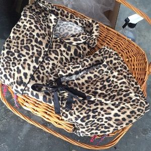 Cheetah print cozy pajamas!